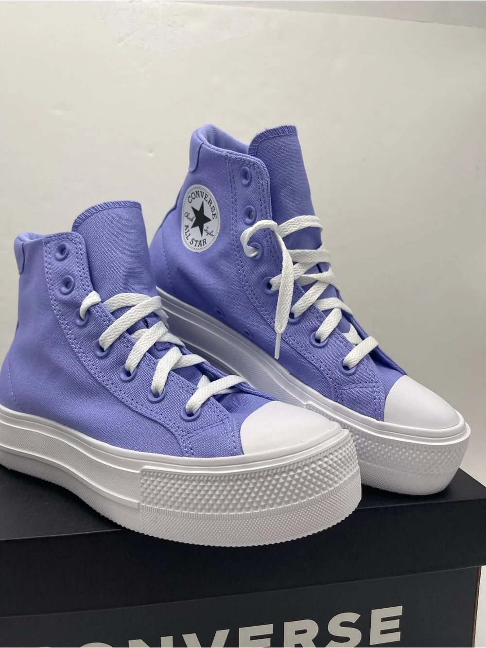 Converse A19323F DAY ONE PLATFORM HI VERY PERI/WHITE/BLACK Platform Sneakers